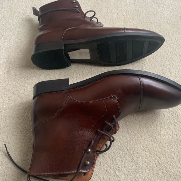New without tags Vince Camuto men’s brown leather boots size 11 - Picture 8 of 8